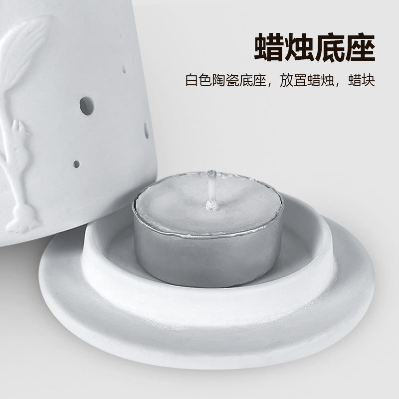 Bedroom Table Lamp Ceramic Creative Romantic Simple Modern Fused Wax Lamp Night Light Holiday Gift Decoration Bedside Lamps