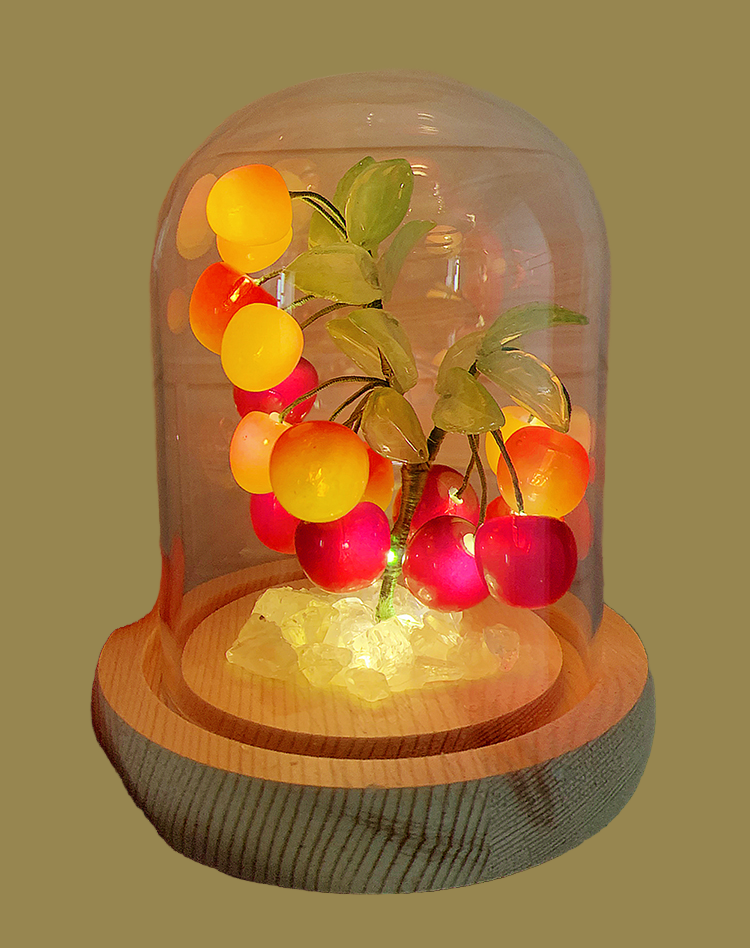 MUMAdrawing cherry tree night light material package diy handmade tulips for girlfriend practical birthday gift