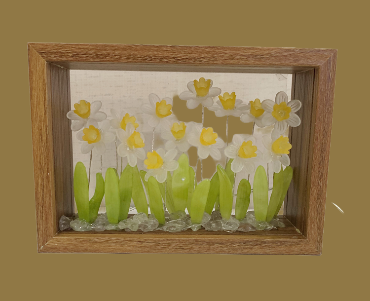 MUMAdrawing Original daffodil night light material package photo frame bell orchid couple birthday gift ornaments