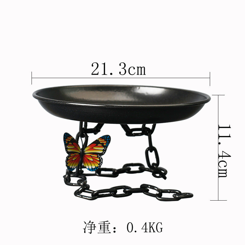 Cross-border iron hanging ornaments chain suspension home living room decorative bamboo succulent moss ball aquascape pots