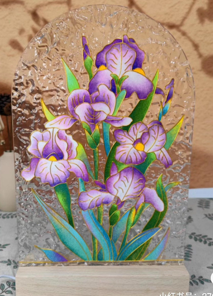 Filigree enamel ambient night light
