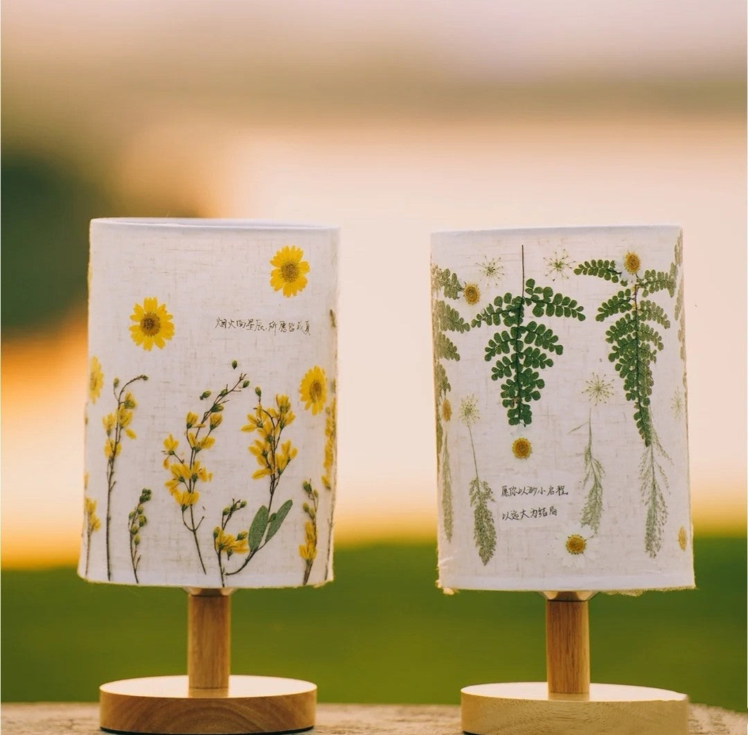 Bet on the flower table lamp salon class DIY handmade embossed specimen night light bedroom bedside lamp cultural and creative reunion activities