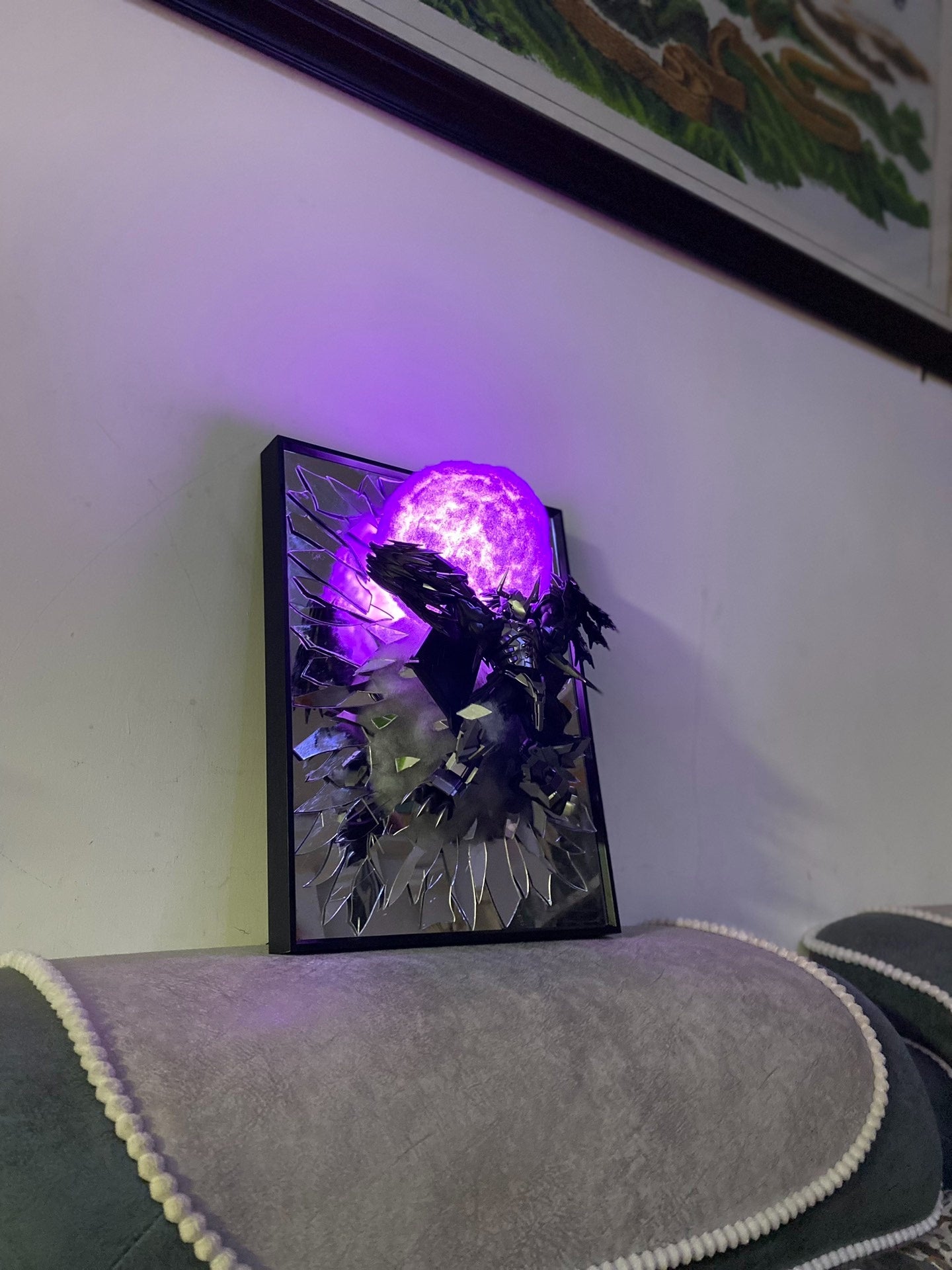 Dark Battle Tyrannosaurus Breaking Mirror