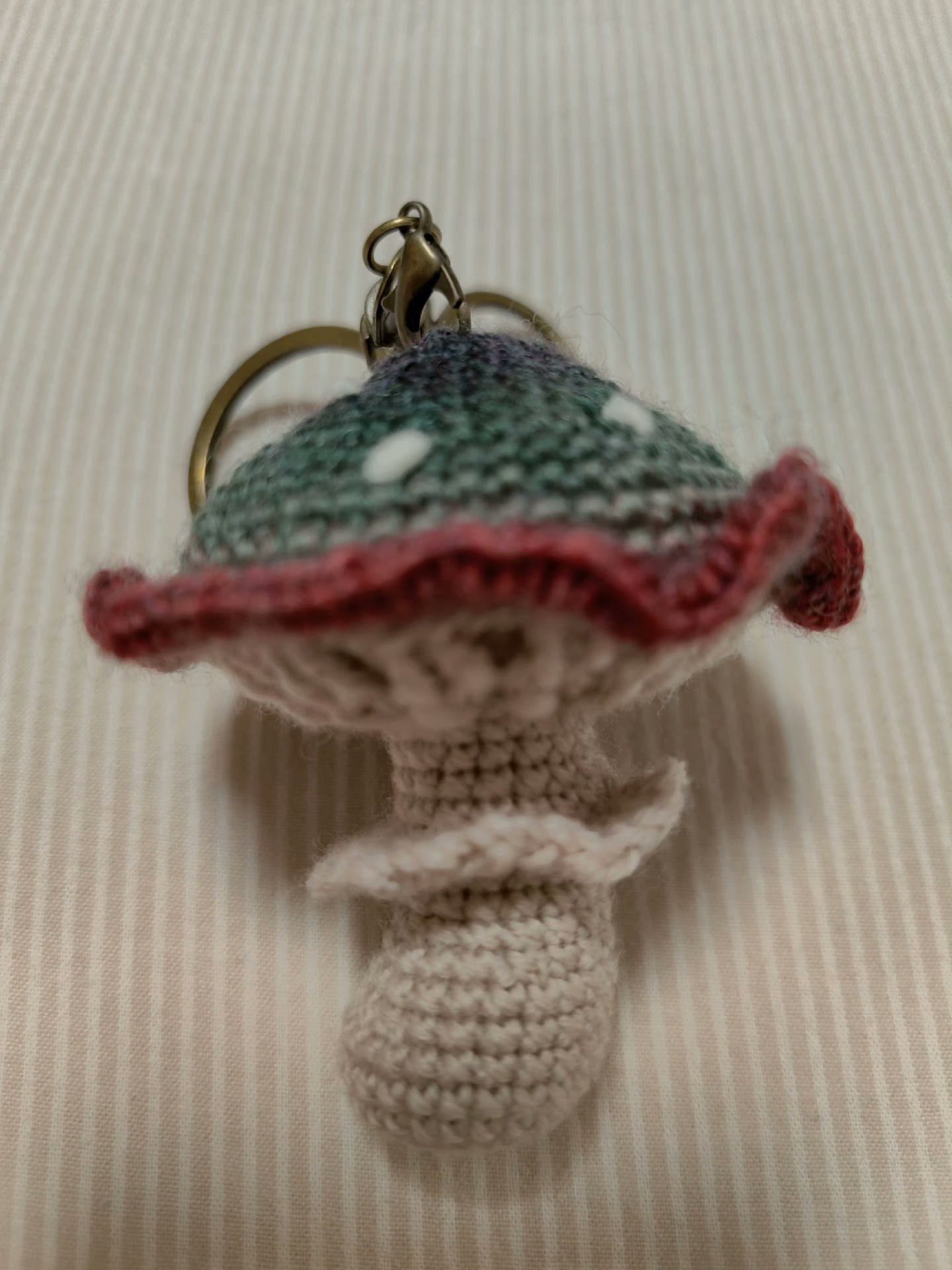 Crocheted mushrooms, poisonous mushrooms