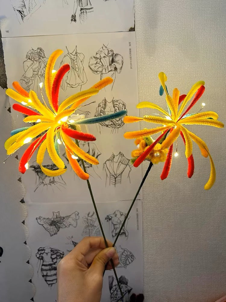 Twisted stick fireworks, New Year's ambient sense of God!