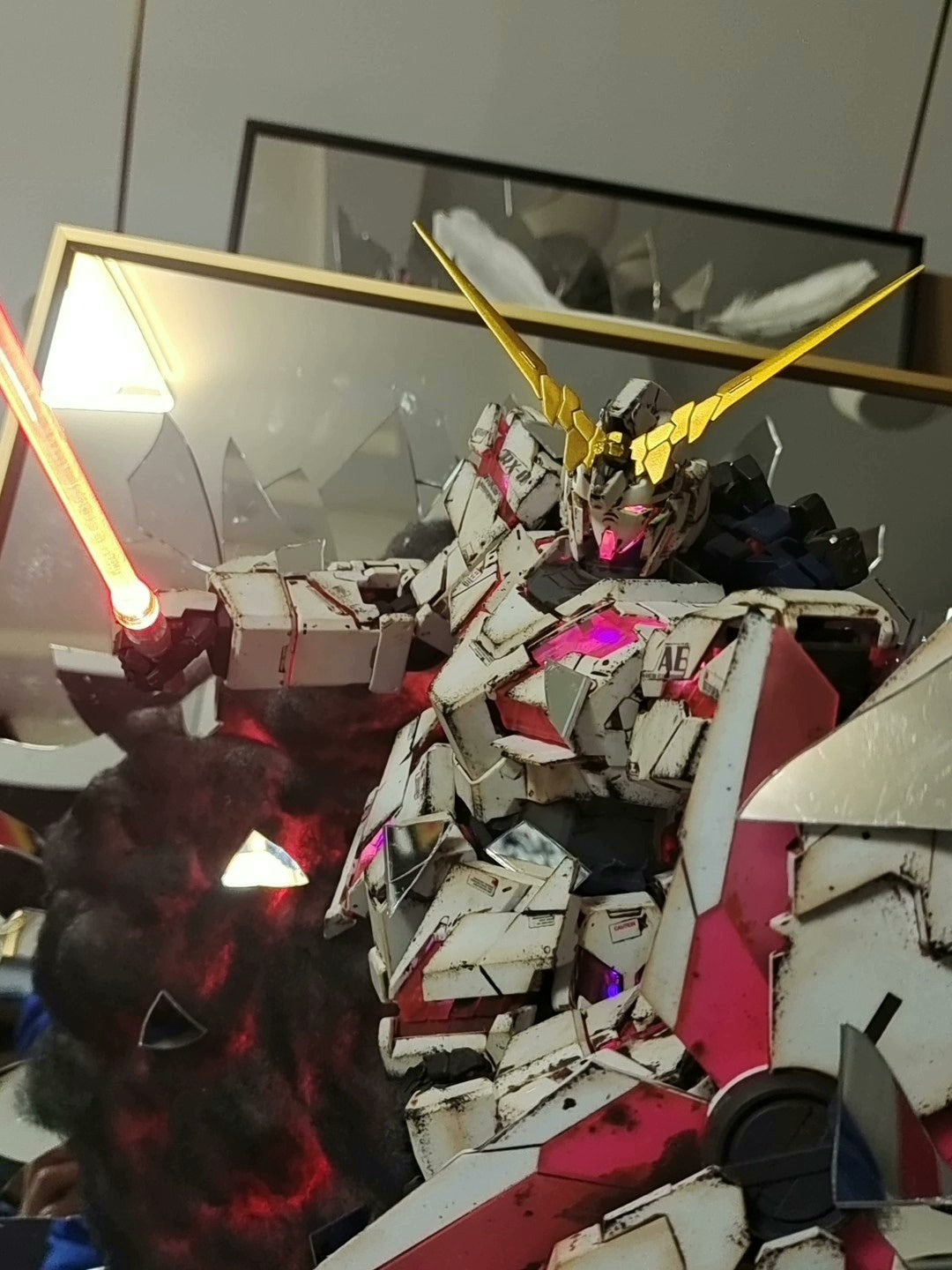 «Fuera» acabado espejo roto gundam Versión espejo roto pg unicornio serie 1/60