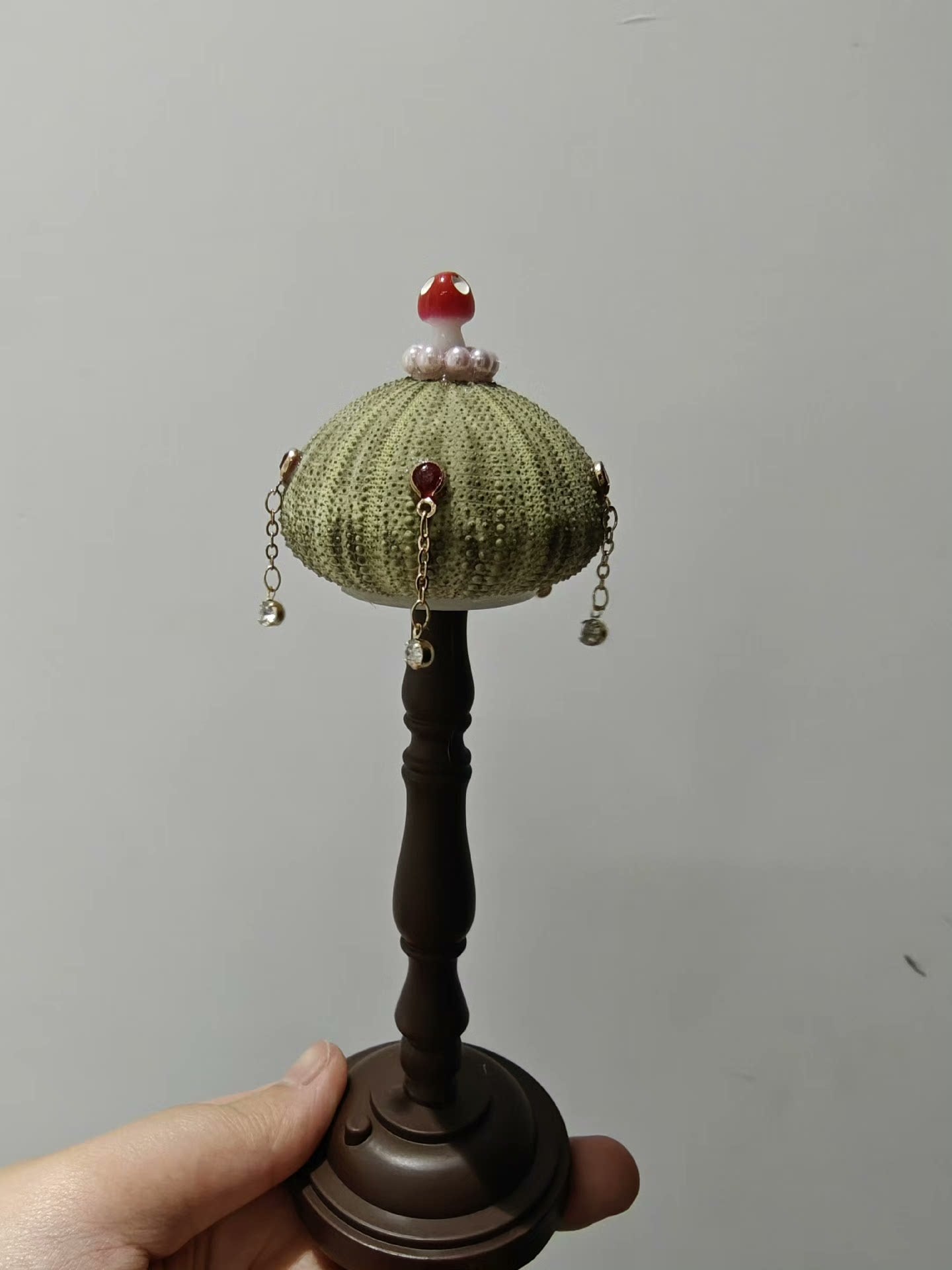 Out of the picture homemade sea urchin lamp