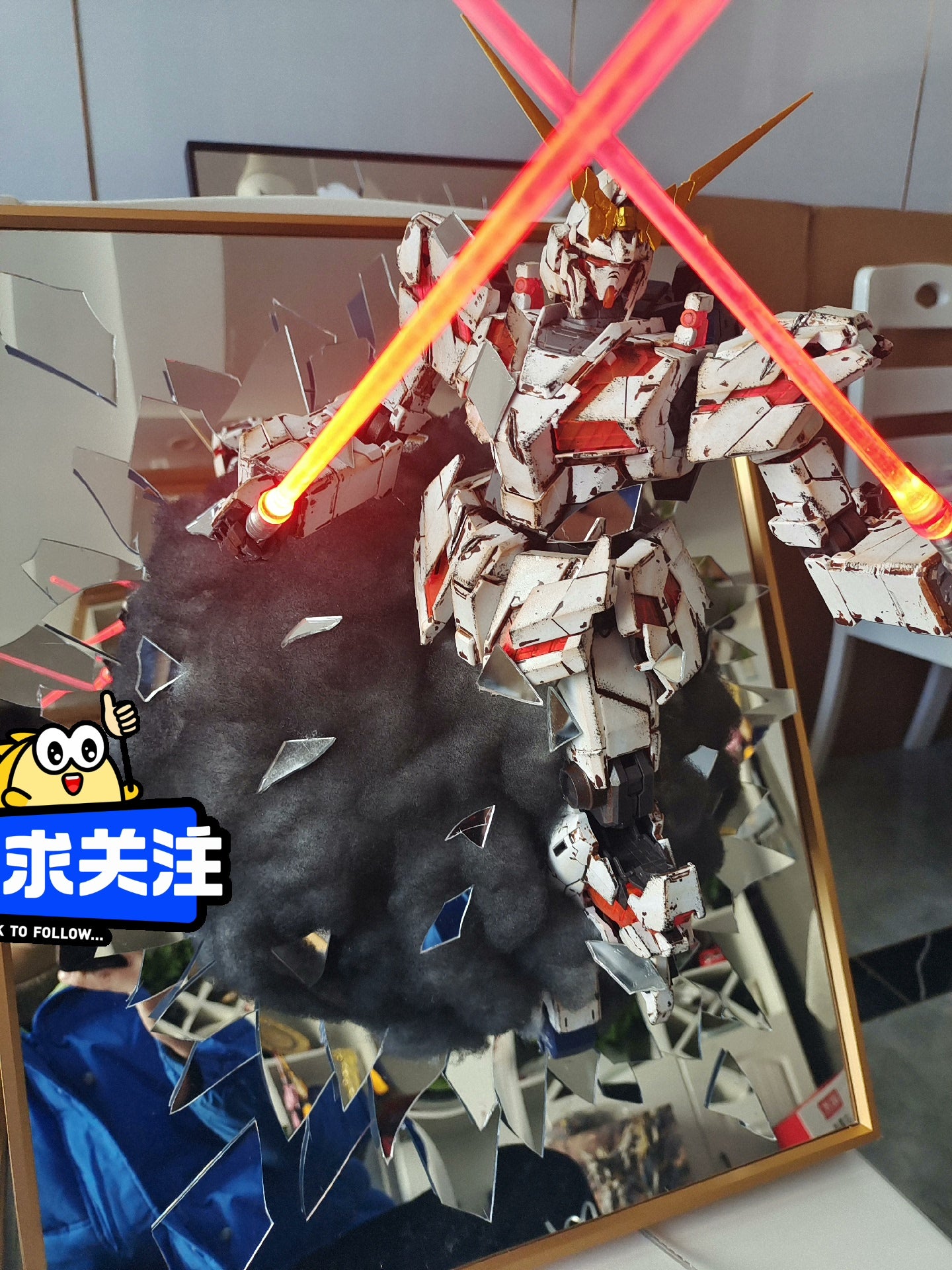 «Fuera» acabado espejo roto gundam Versión espejo roto pg unicornio serie 1/60