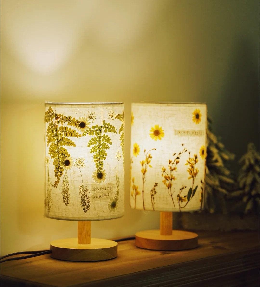 Bet on the flower table lamp salon class DIY handmade embossed specimen night light bedroom bedside lamp cultural and creative reunion activities