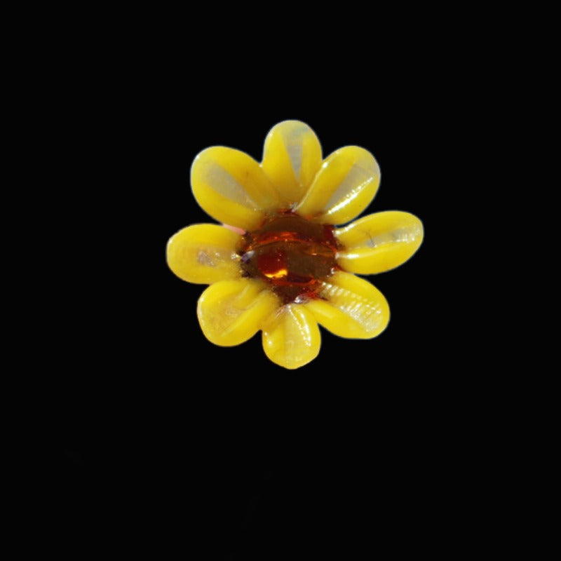 Lucite flower ring jewellery fairy niche premium sense of girlfriends gift photo atmosphere ancient costume with Zibo Lucite