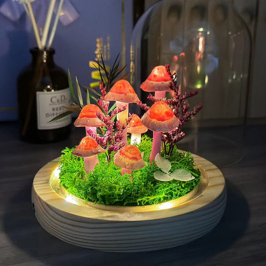 Cross-border new finished mushroom night light handmade diy material package for girlfriend valentine's day gift teacher friend