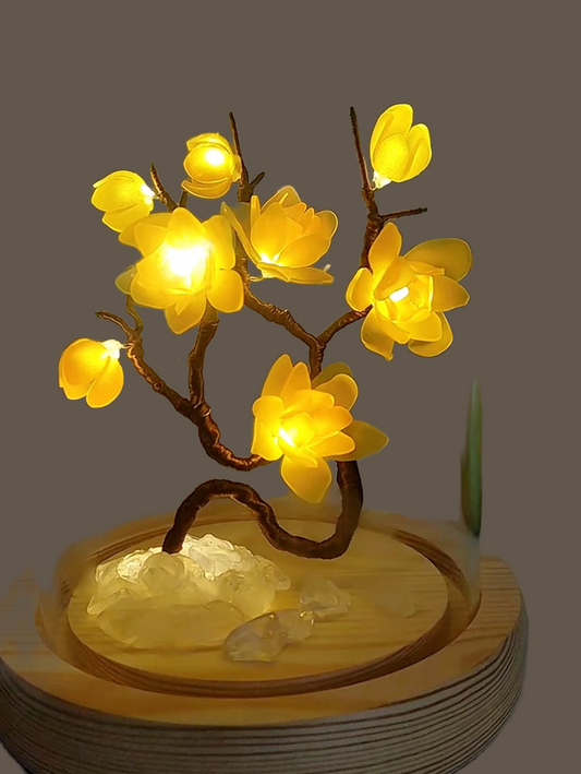Waxing plum flower night light handmade diy material package plant flower lamp netflix live room creative birthday gift wholesale