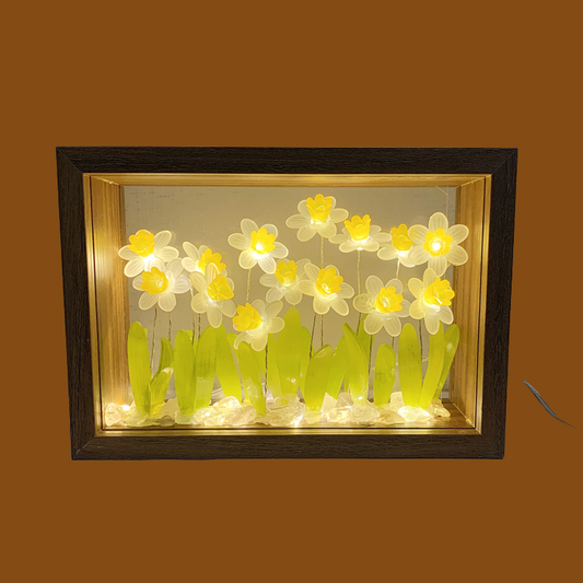 MUMAdrawing Original daffodil night light material package photo frame bell orchid couple birthday gift ornaments