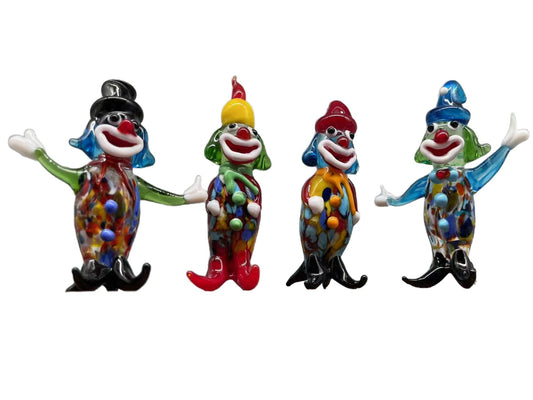 Lucite handmade handmade office clown crafts model gifts Italy Venice Murano Zibo