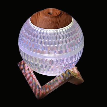 Cross-border new colourful night light crystal ball humidifier small home desktop ultrasonic large fog humidifier