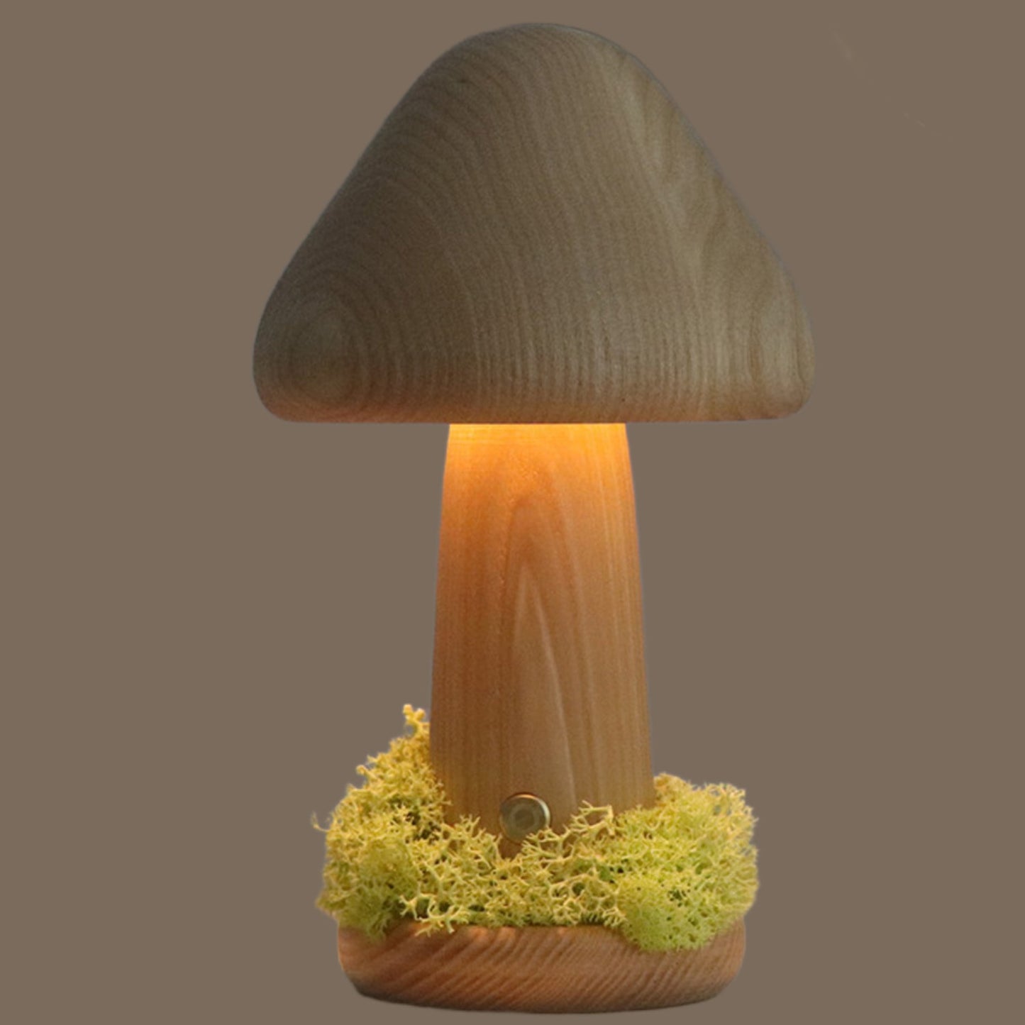 INS Twist Head Mushroom Night Light Warm Light Touch Bedroom Bedside Night Light Beechwood LED Decorative Ambient Lights