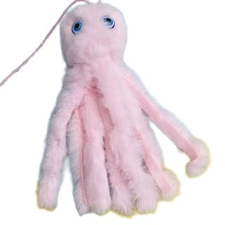 Factory direct cartoon octopus cat gnawing toy plush toys self high boredom octopus pet toys