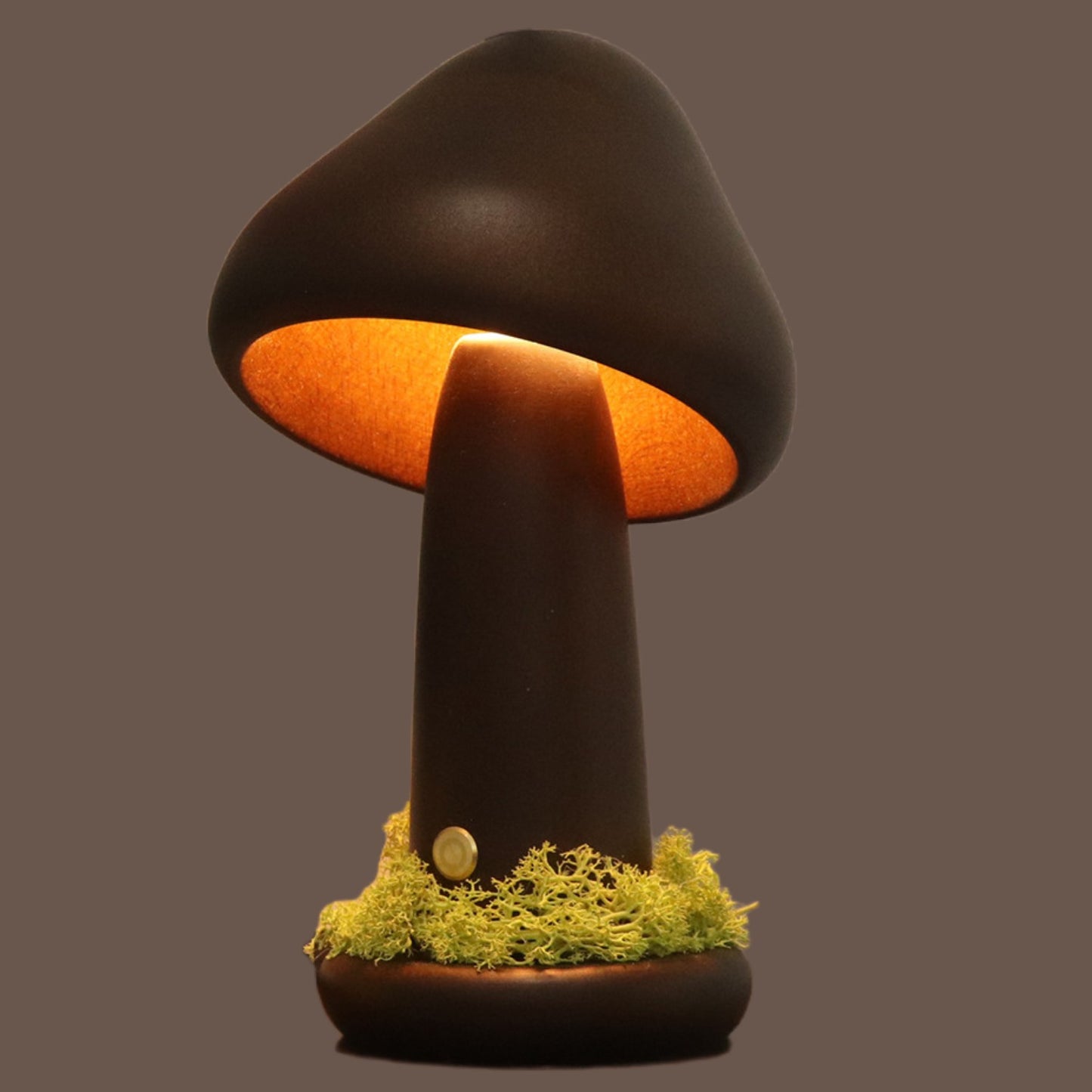 INS Twist Head Mushroom Night Light Warm Light Touch Bedroom Bedside Night Light Beechwood LED Decorative Ambient Lights