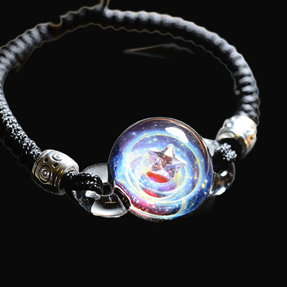 Cosmic Elements Glass Bracelet Nebula Creative Lucite Wristlet