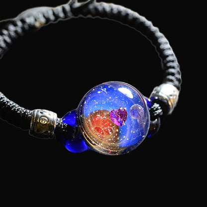 Cosmic Elements Glass Bracelet Nebula Creative Lucite Wristlet