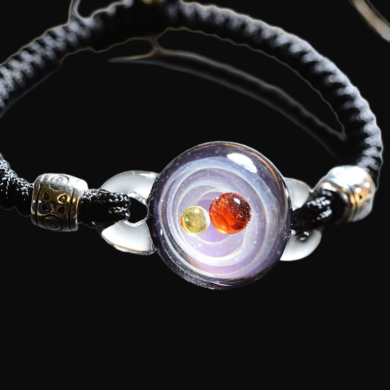 Cosmic Elements Glass Bracelet Nebula Creative Lucite Wristlet