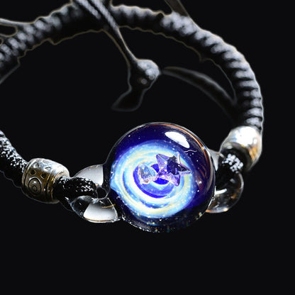 Cosmic Elements Glass Bracelet Nebula Creative Lucite Wristlet