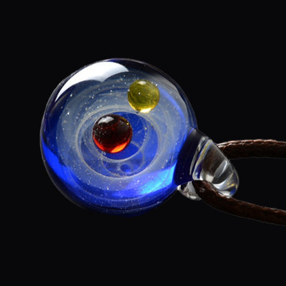 Cosmic star glass ball Fantasy pendant Celestial body Christmas gift Cosmic glazed ball Cosmic glass