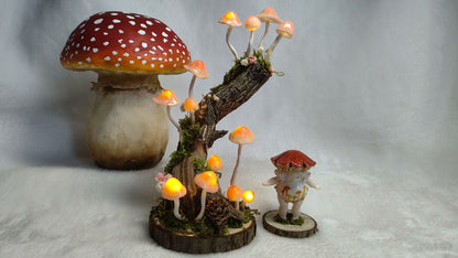 Resin Clay Mixed Ultralight Clay Mushroom Night Lights