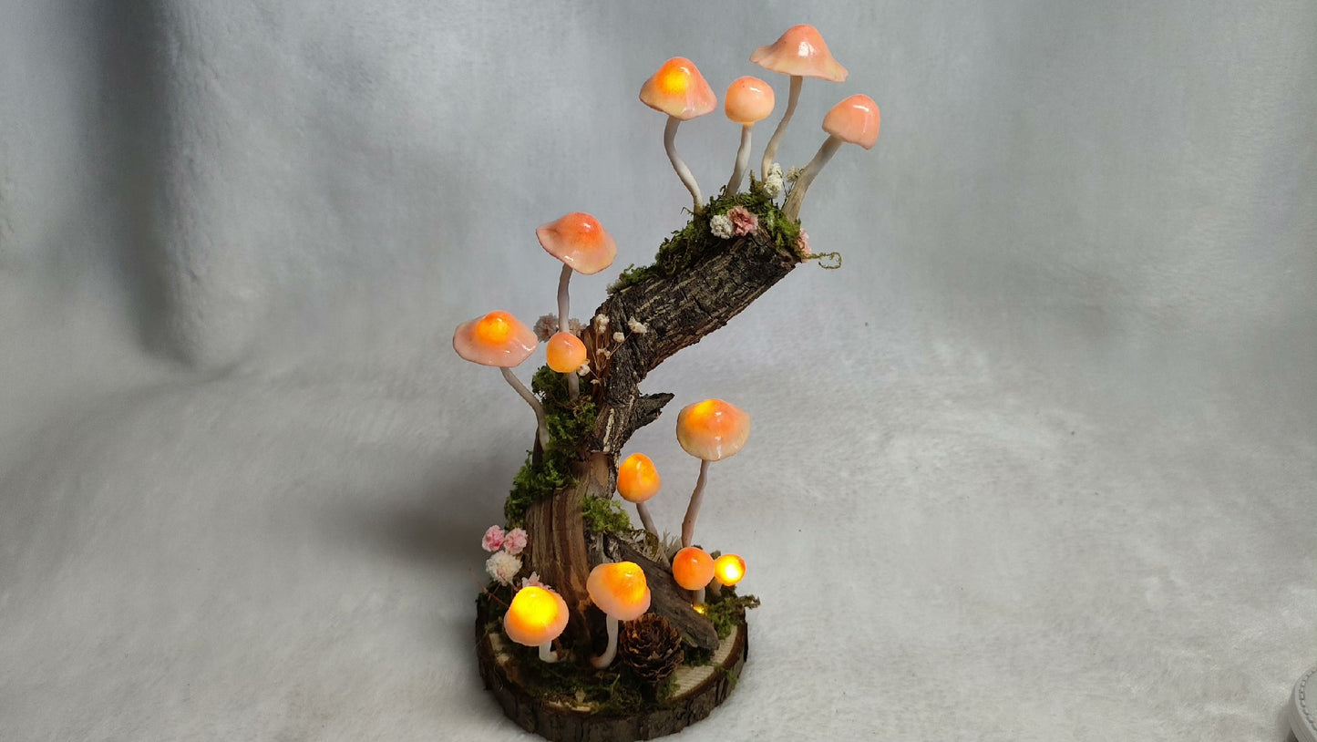 Resin Clay Mixed Ultralight Clay Mushroom Night Lights