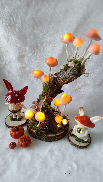 Resin Clay Mixed Ultralight Clay Mushroom Night Lights