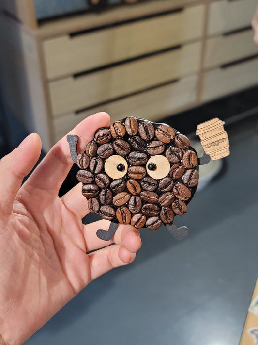 Original coffee funny cartoon ugly cute biscuits coffee teaser refrigerator stickers swinging decorations air vent decorations