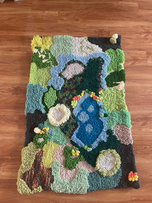 Homemade moss carpet