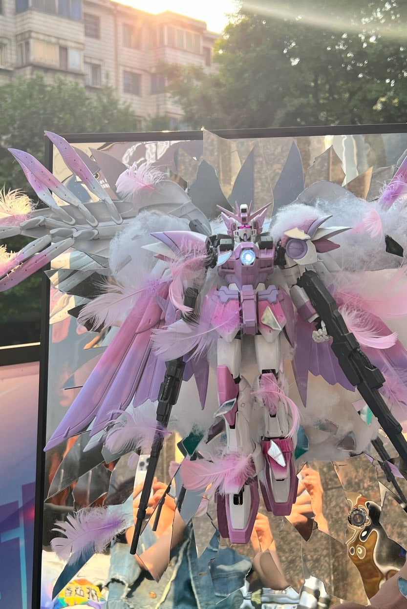 [Broken Mirror Gundam 】 cambio de ala Shirayuki Ji pg aerosol ala dos colores.