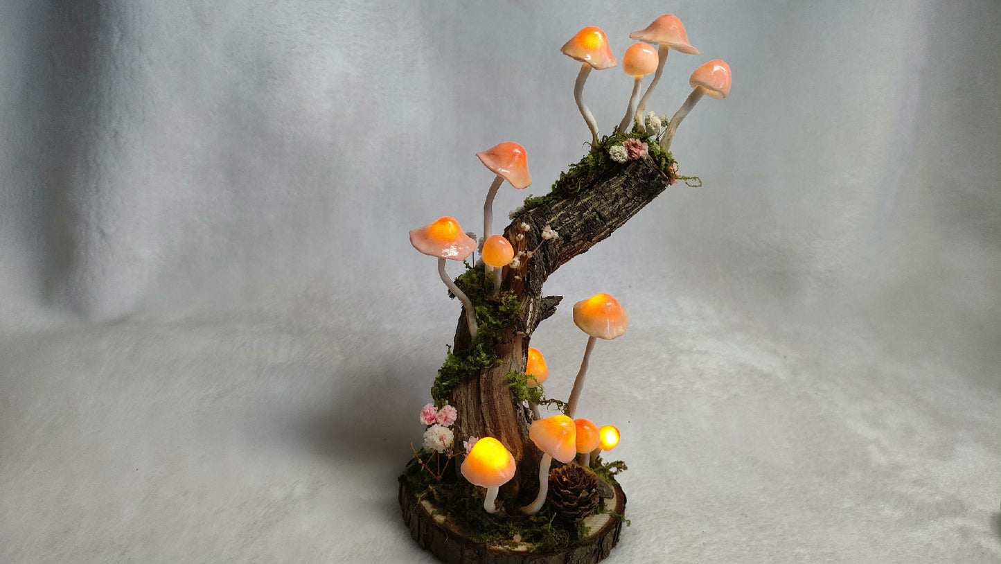 Resin Clay Mixed Ultralight Clay Mushroom Night Lights