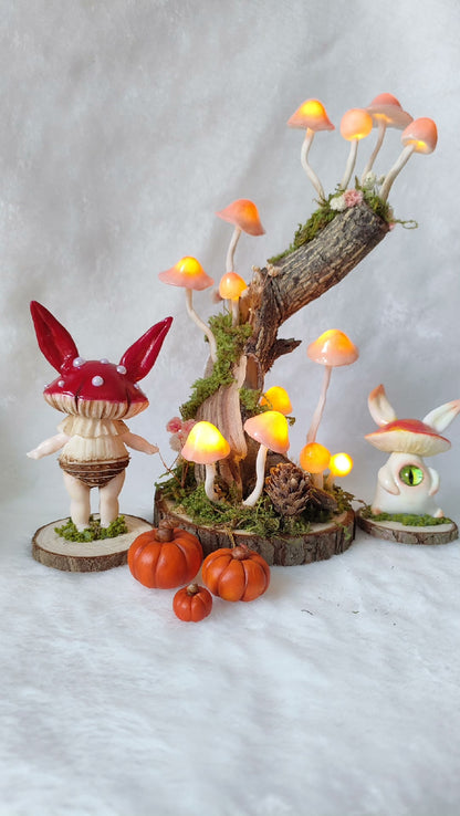 Resin Clay Mixed Ultralight Clay Mushroom Night Lights