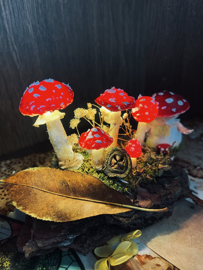 Handmade Mushroom Night Light Color can be customized