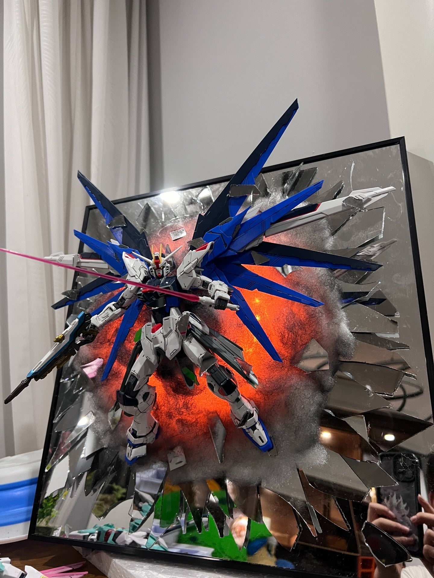 [Broken Mirror Gundam 】 cambio de ala Shirayuki Ji pg aerosol ala dos colores.