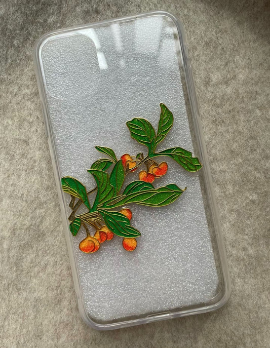 Filigree enamel mobile phone case
