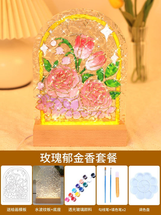 Filigree enamel ambient night light