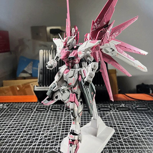 Brand New No Assembly Finished MG Sakura Pink Freedom 2.0 Gundam Model