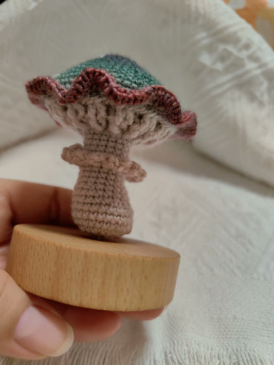 Crocheted mushrooms, poisonous mushrooms