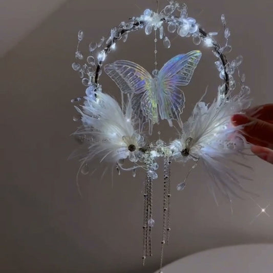 Feather Butterfly Lamp