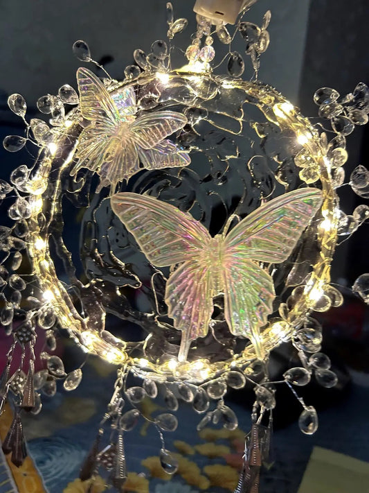 Little red book the same DIY water flow dream butterfly lamp material package high value night light to send girlfriends holiday gift