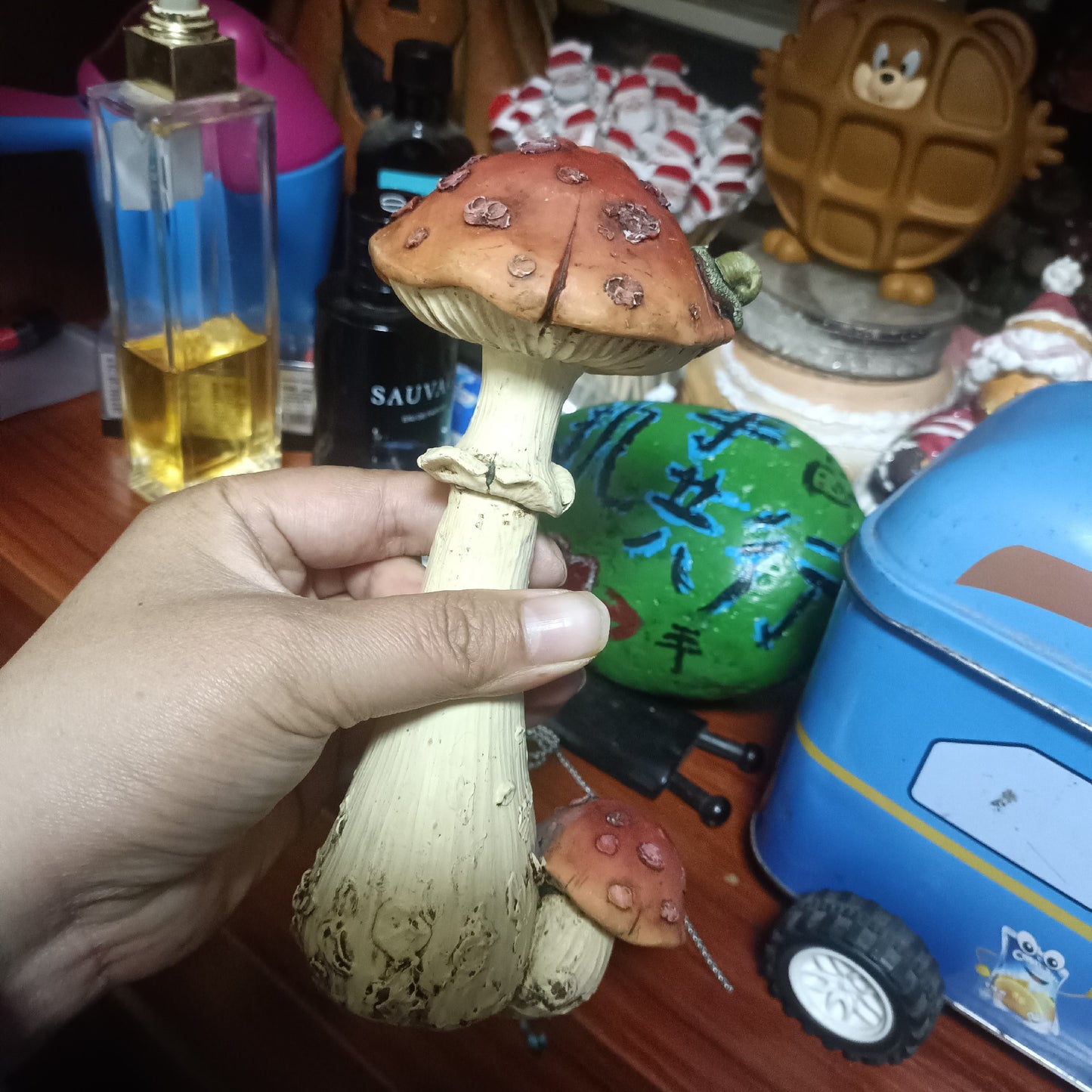 Handmade Mushroom Night Light Mushroom elves can be added Color and style can be customized