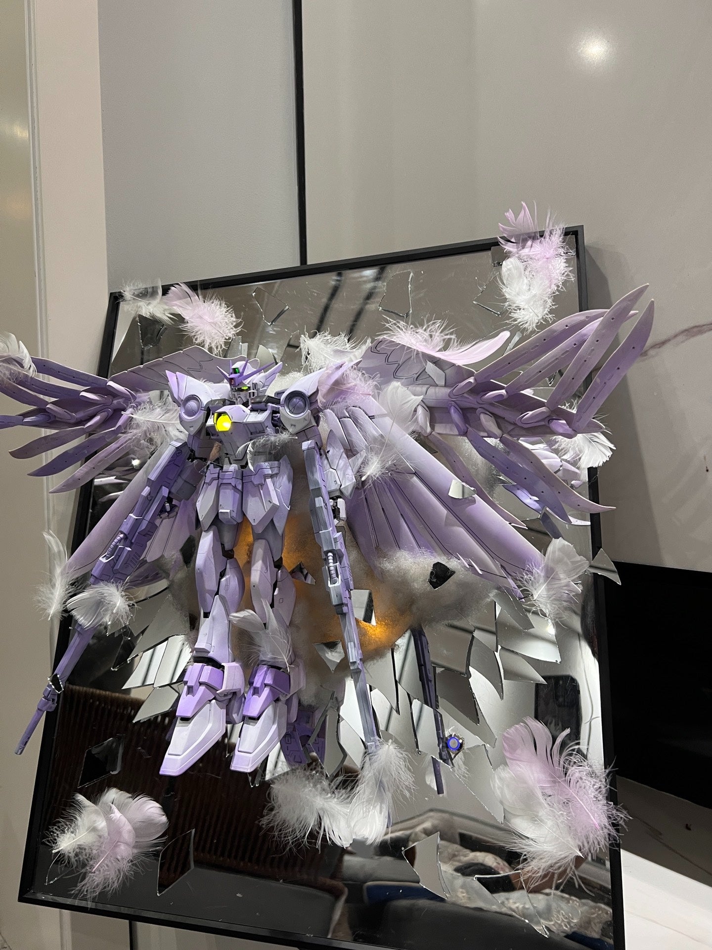 [Broken Mirror Gundam 】 cambio de ala Shirayuki Ji pg aerosol ala dos colores.