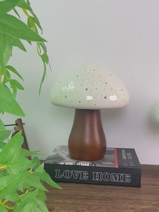 Lampe champignon créative fait main japonaise salon chambre bureau lampe de chevet lampe de table décorative lampe de nuit céramique lumière d'ambiance